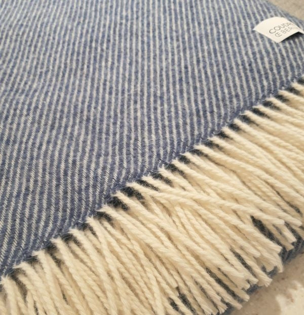 Wool blanket - Twill - Light Denim