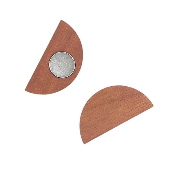Bijou Mural en bois foncé - Demi-lune
