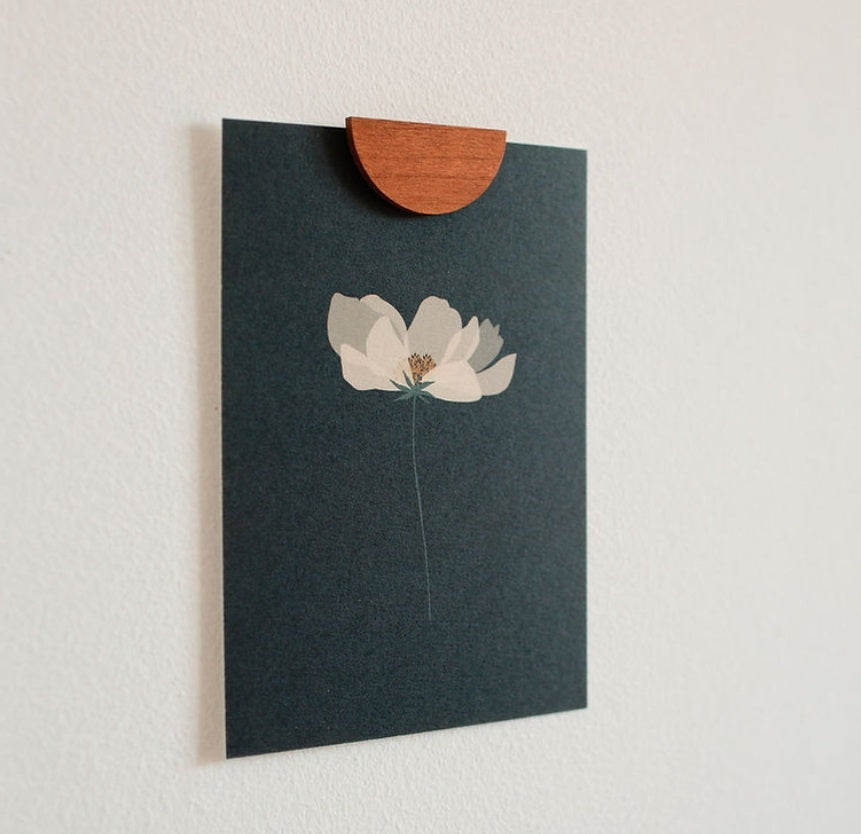 Bijou Mural en bois foncé - Demi-lune