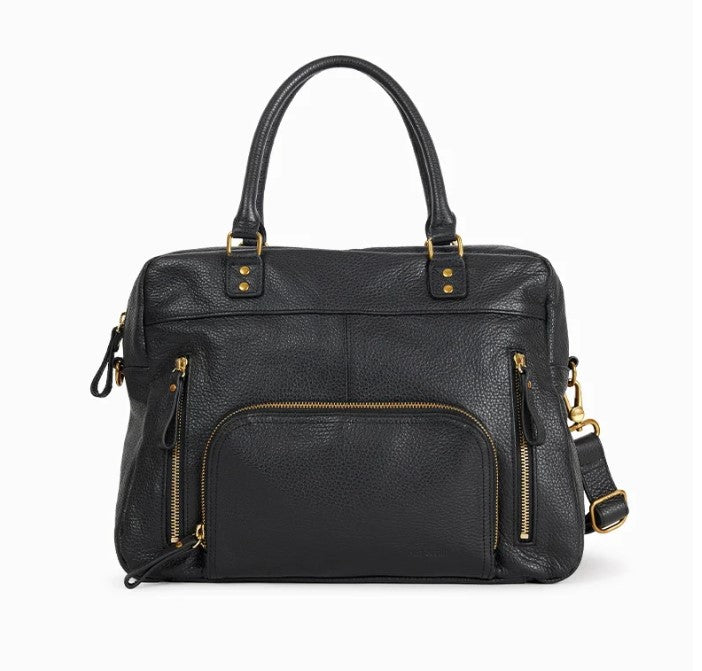Sac Cabas Macy multipoche A4 - Noir grainé