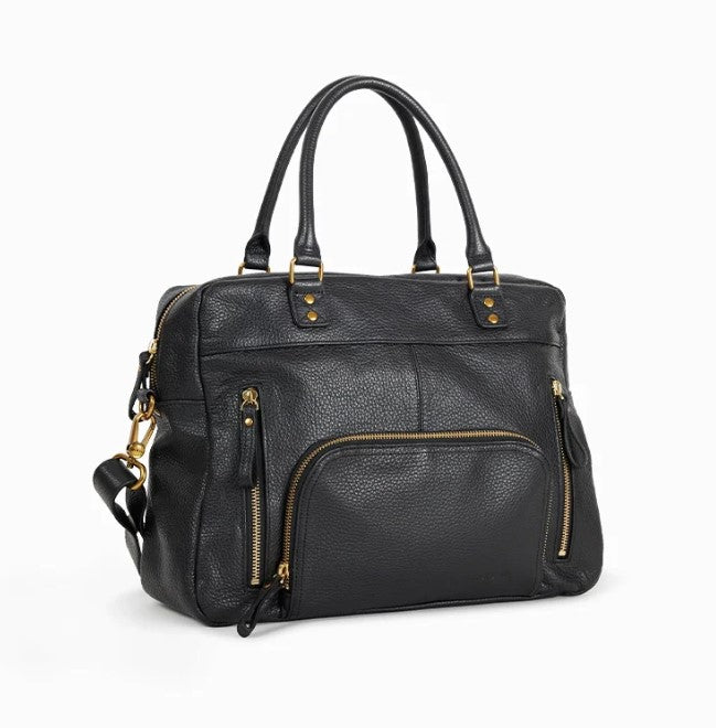 Sac Cabas Macy multipoche A4 - Noir grainé
