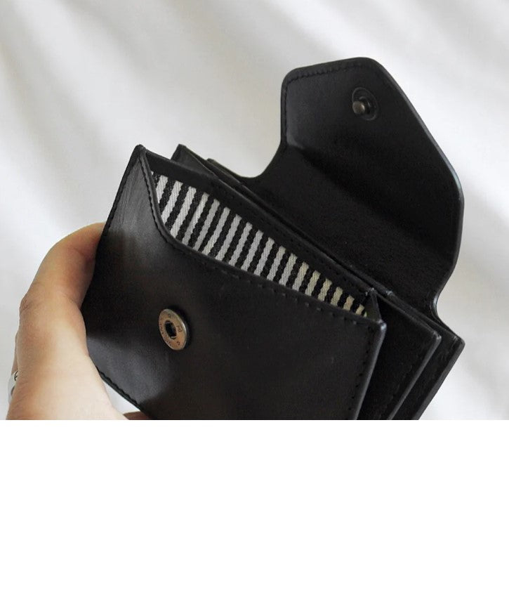 Portefeuille Harmonica - Black Leather