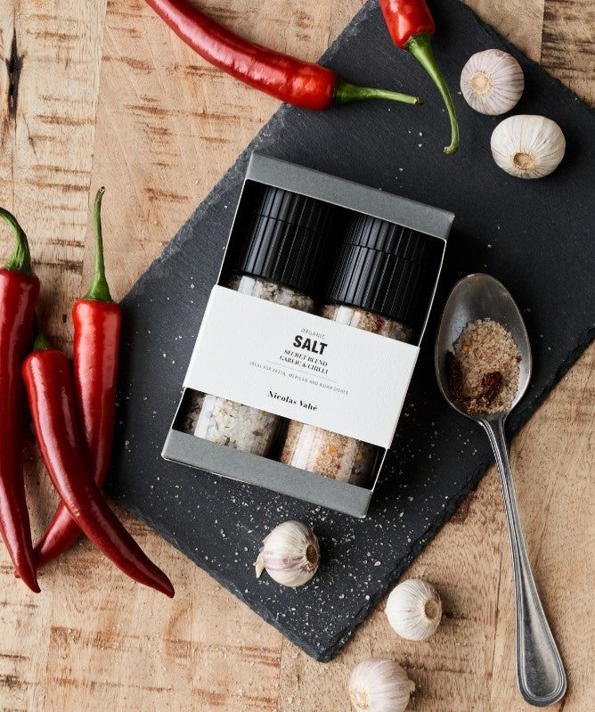Gift box Organic Secret blend & Salt, Garlic & Chilli