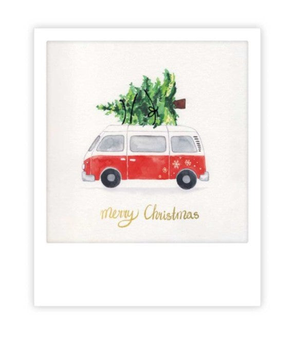 Mini carte - Merry christmas van - XMP0237EN