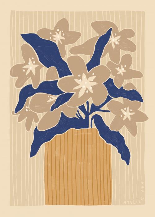 Poster 30 x 40 cm - Anouk - Floral