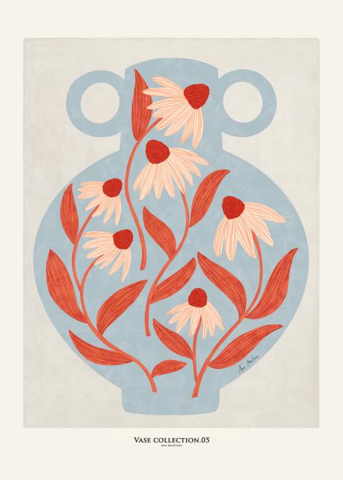Poster 30 x 40 cm - Ana Martínez - Vase collection II