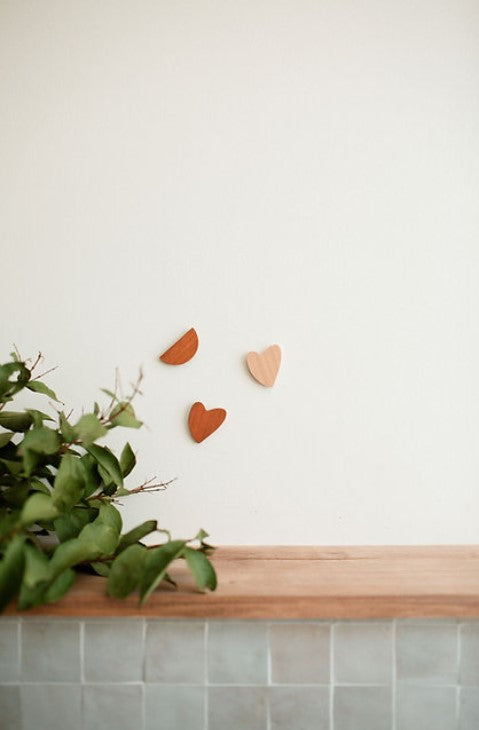 Bijou Mural en bois clair - Coeur