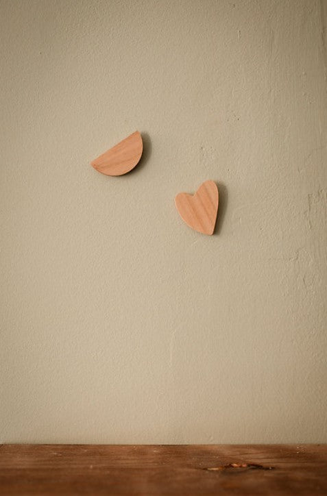 Bijou Mural en bois clair - Coeur