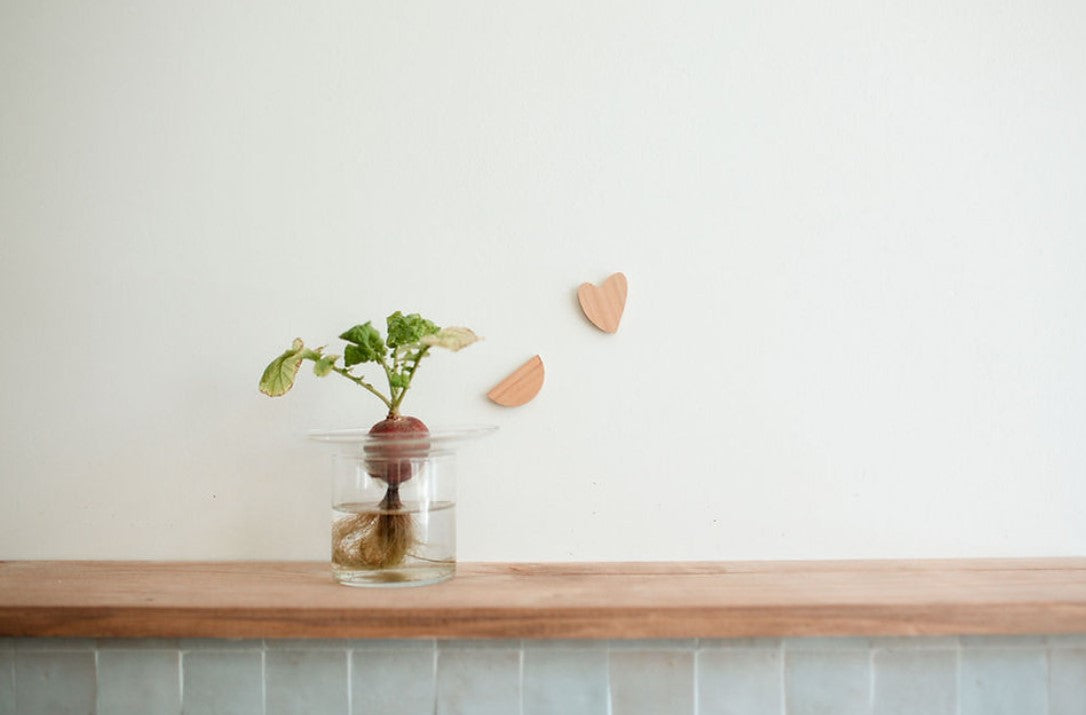 Bijou Mural en bois clair - Demi-lune