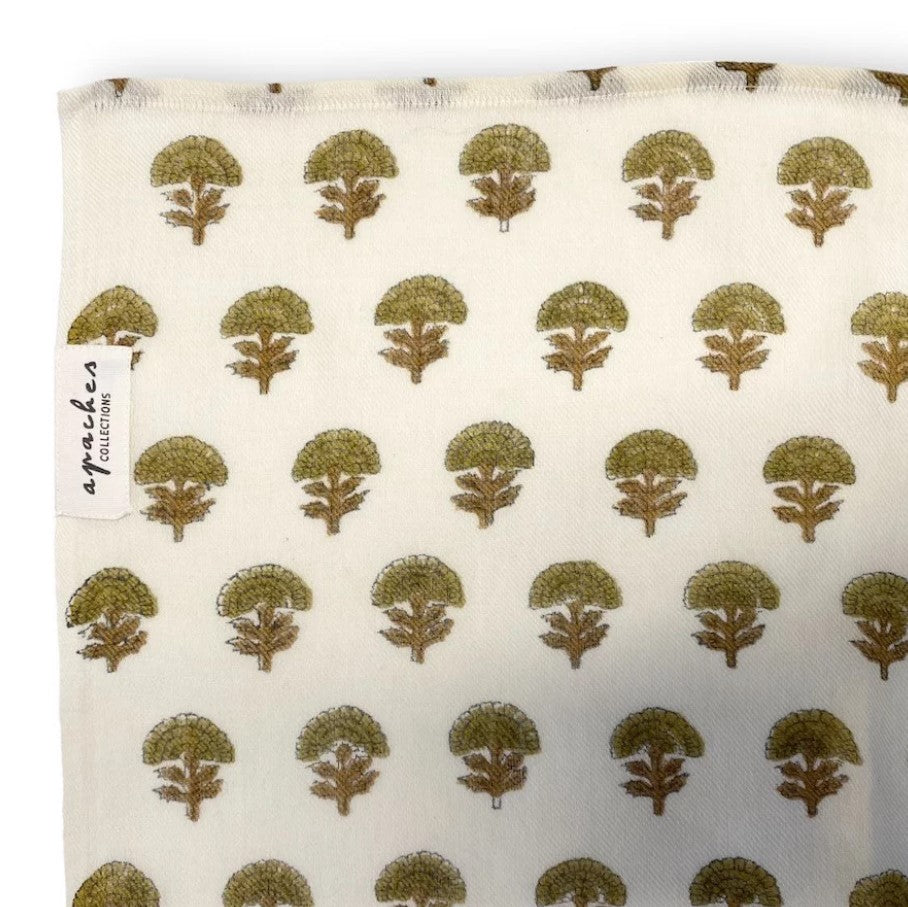 Foulard en laine Anisha - Florets - Organic