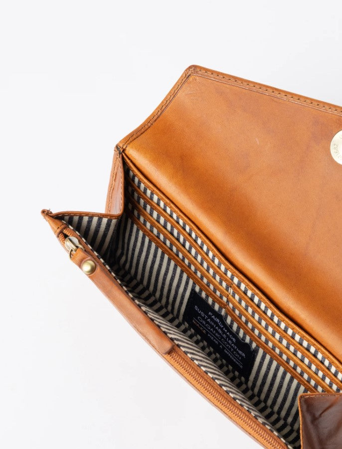 Portefeuille enveloppe Pixie - Cognac Leather