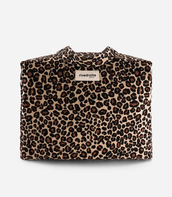 Célestins - The 24h bag en coton recyclé - Léopard beige