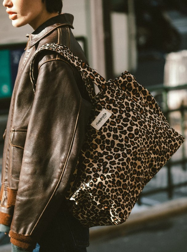 Célestins - The 24h bag en coton recyclé - Léopard beige