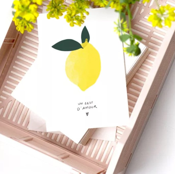 Carte avec enveloppe - Un "Zest" d'Amour