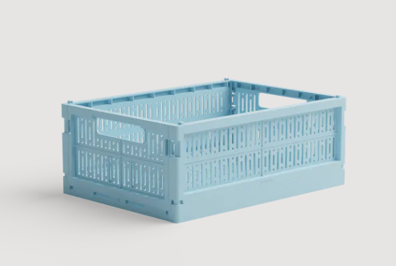 Caissette pliable - Midi - Crystal Blue