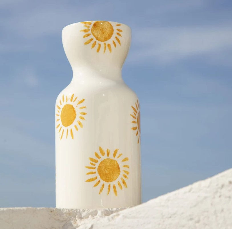 Vase Totem en céramique Mediterranea - Soleil