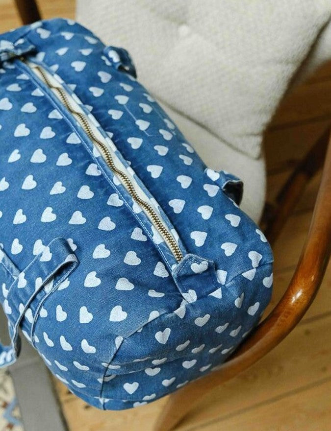 Weekend Bag - Heart denim