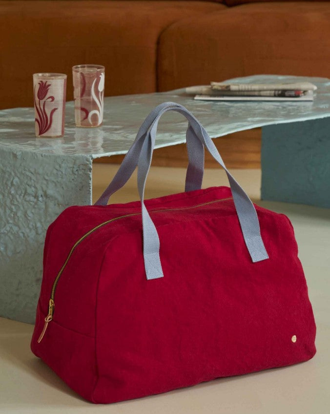 Week-end bag déperlant - Cherry