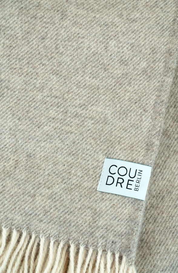 Wool blanket - Mono - Limestone