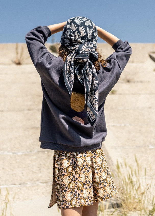 Big Foulard Latika - Ours - orage