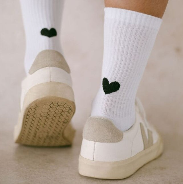 Chaussettes 35/38 - coeur noir