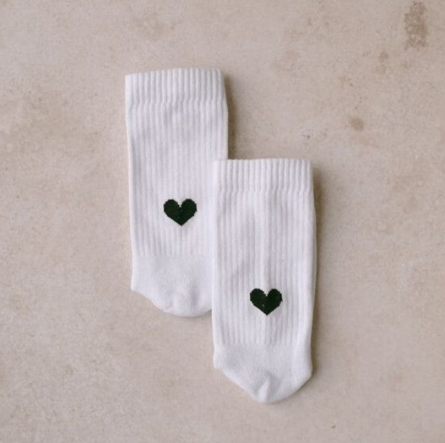 Chaussettes 35/38 - coeur noir