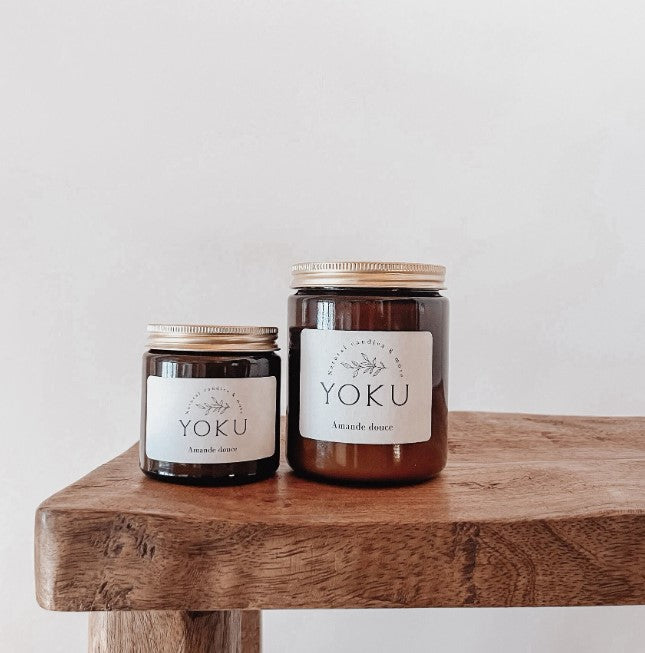 Bougie ambré - 120ml - Amande douce