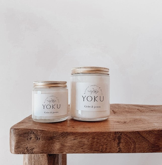 Bougie transparente - 120ml - Cèdre et jasmin
