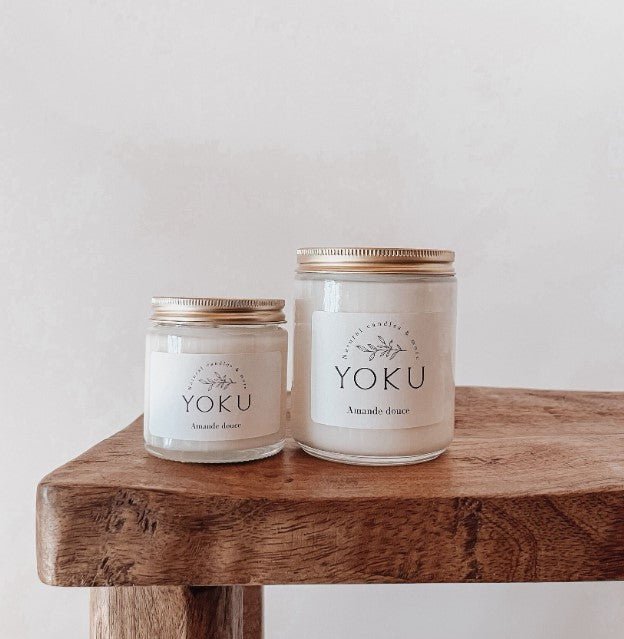 Bougie transparente - 120ml - Amande douce