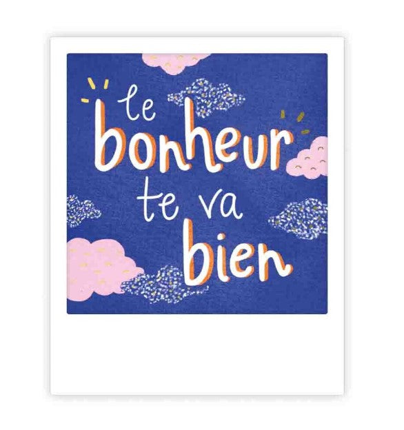 Mini carte postale - Le bonheur te va bien - MP1067FR
