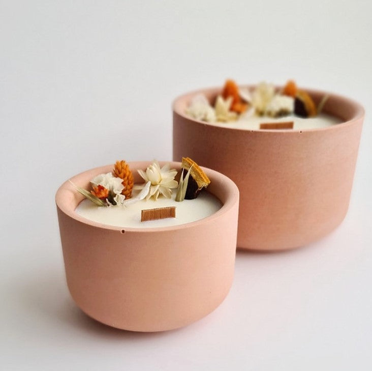 Bougie fleurie - Fleur d'oranger - Small