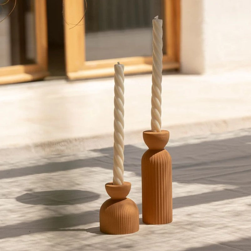 Bougeoir / vase en céramique Lus - mini - Miel