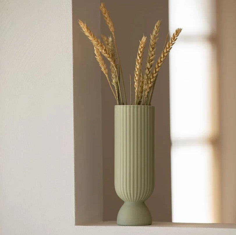 Bougeoir / vase en céramique Lus - medium - Vert