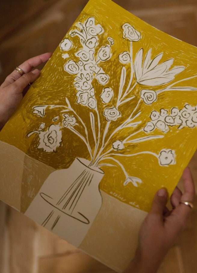 Poster - Anouk van Cleef - A Yellow Bouquet - 30x40cm