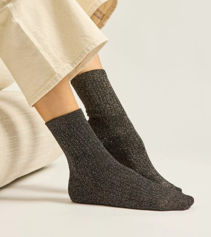 Pack de 3 chaussettes - Côtelé doré marron noir