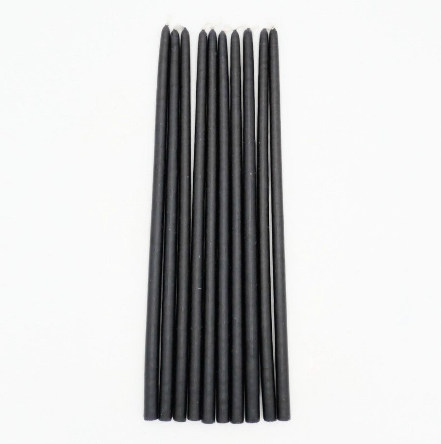 Coffret 10 cierges - Carbone