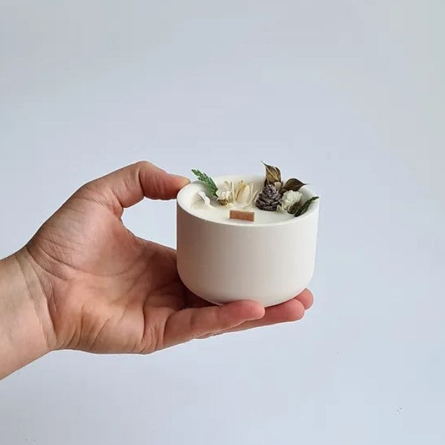 Bougie fleurie - Magie de Noël - Small