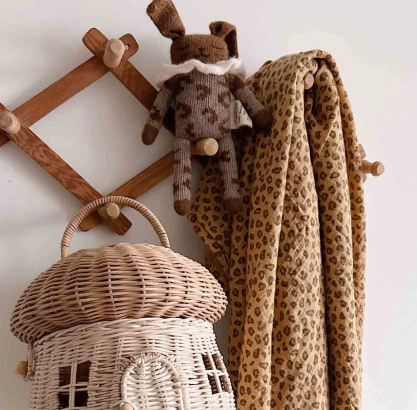 Foulard Bianca - Mini Léopard - Café