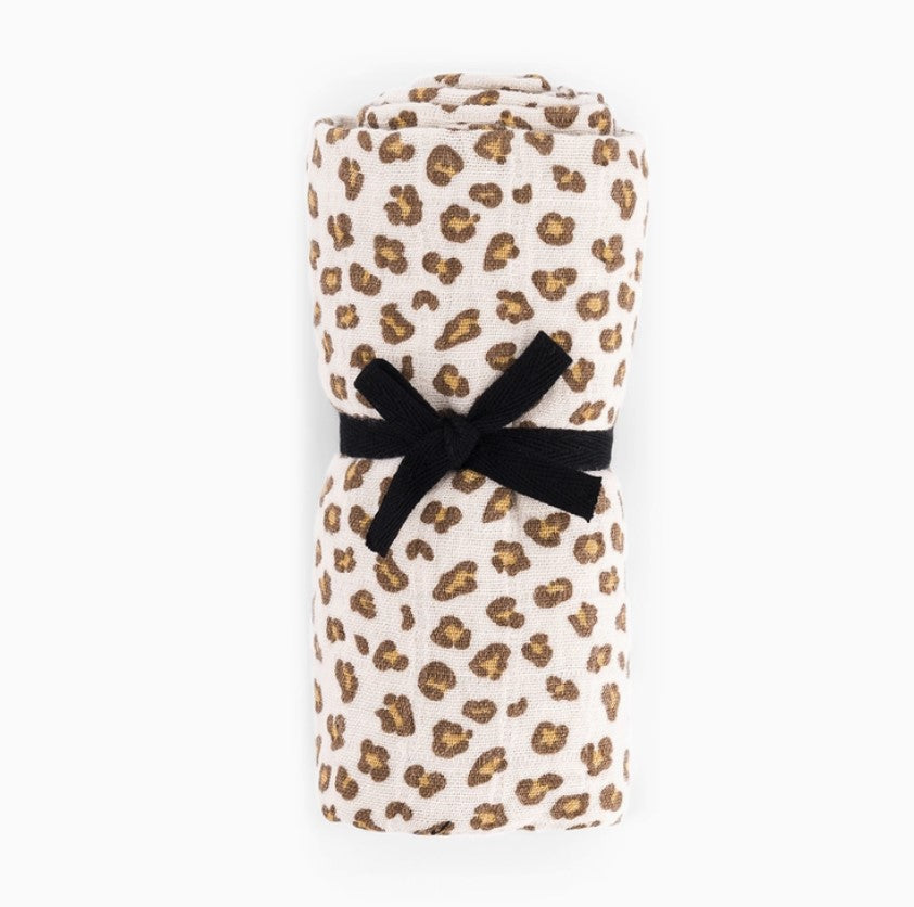 Foulard Bianca - Mini Léopard - greige