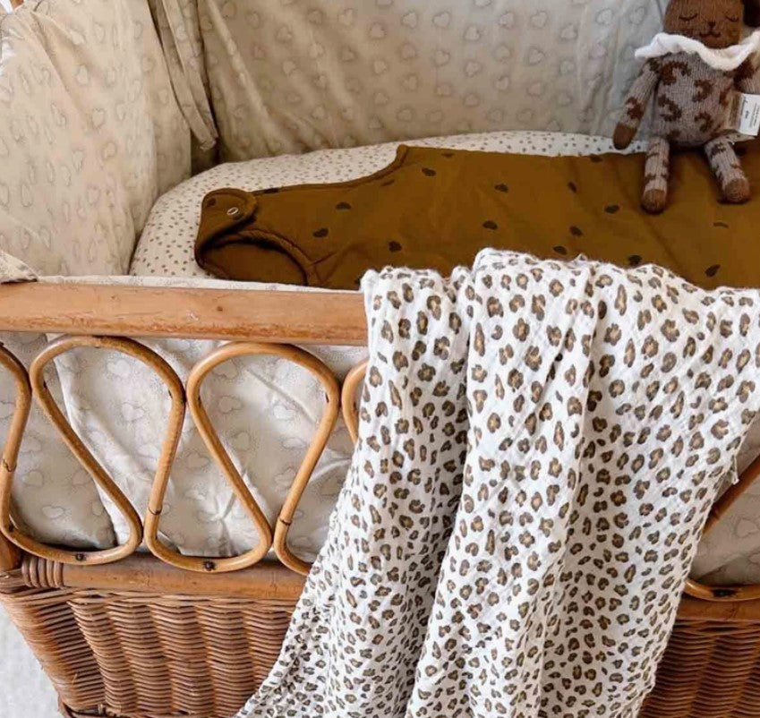 Foulard Bianca - Mini Léopard - greige