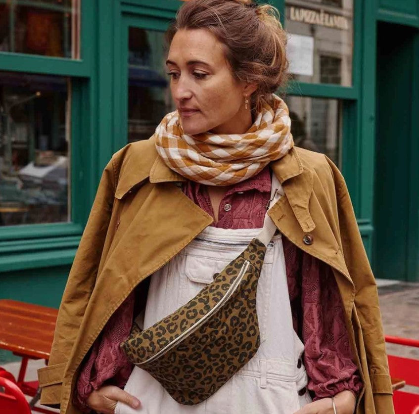 Foulard Bianca - Vichy - Caramel