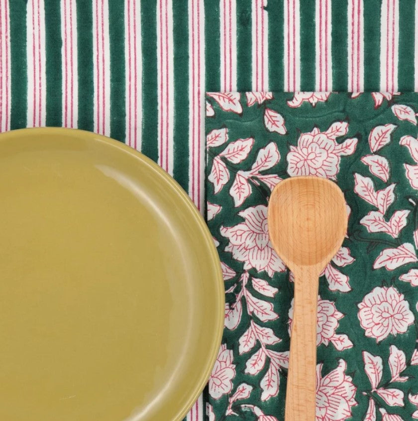 Serviette de table en tissu - Iris - Sapin