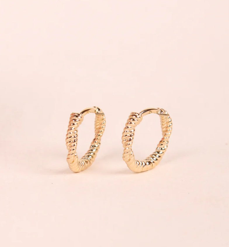 Boucle d'oreille à la pièce - Torsades