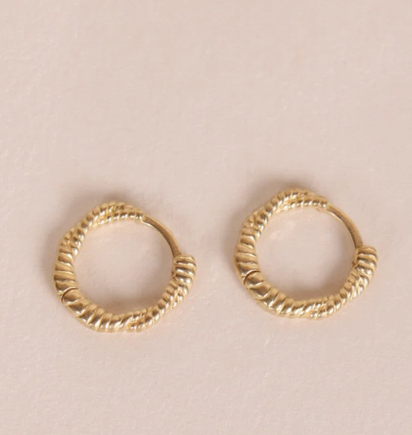 Boucle d'oreille à la pièce - Torsades