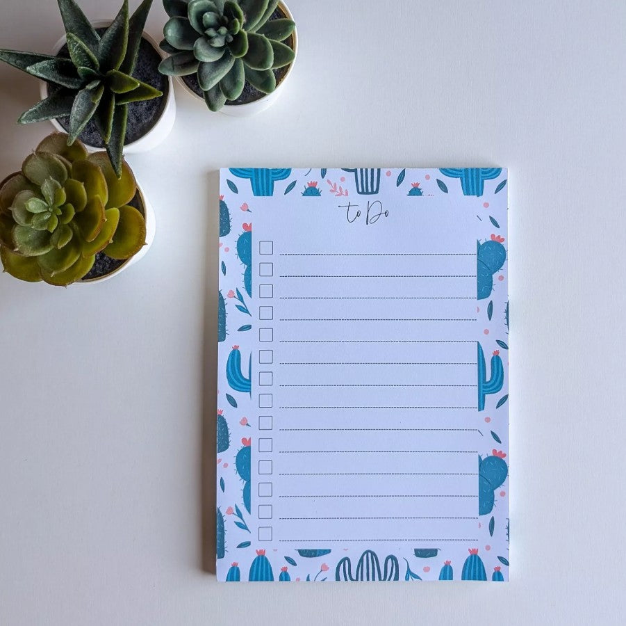 To-Do List - A5 - Cactus et fleurs