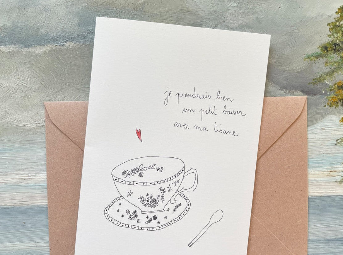 Carte Postale Double - Tisane