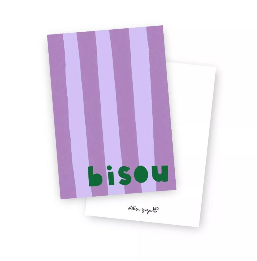 Carte postale - Bisou