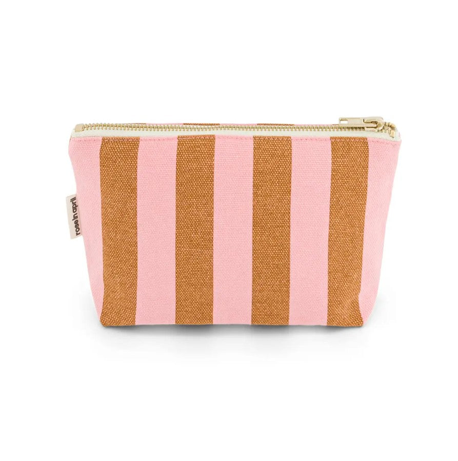 Pochette Sofia - Rayures - Caramel / strawberry
