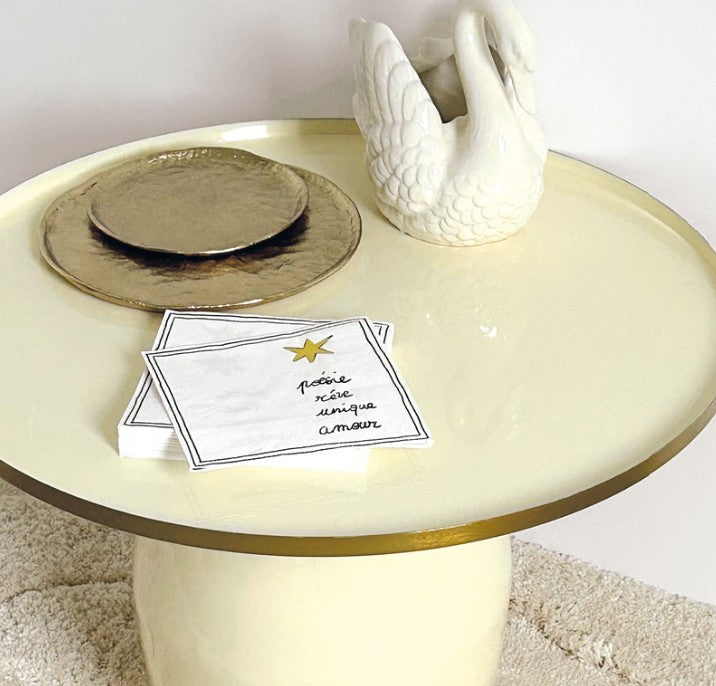 Serviettes en papier - poésie - pack de 20 - 017811