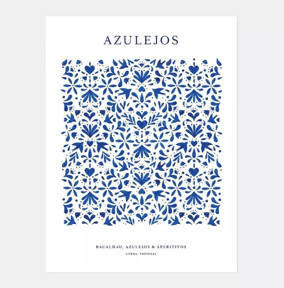 Affiche décorative - Medium - Azulejos - 30x40 cm